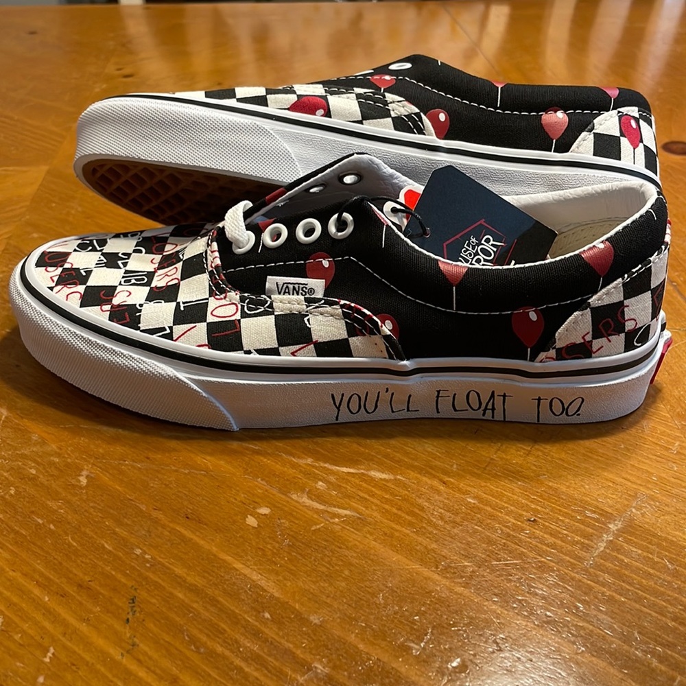 Men’s Vans Sneakers Old Skool IT Pennywise You’ll Float Too Checkerboard Size 9